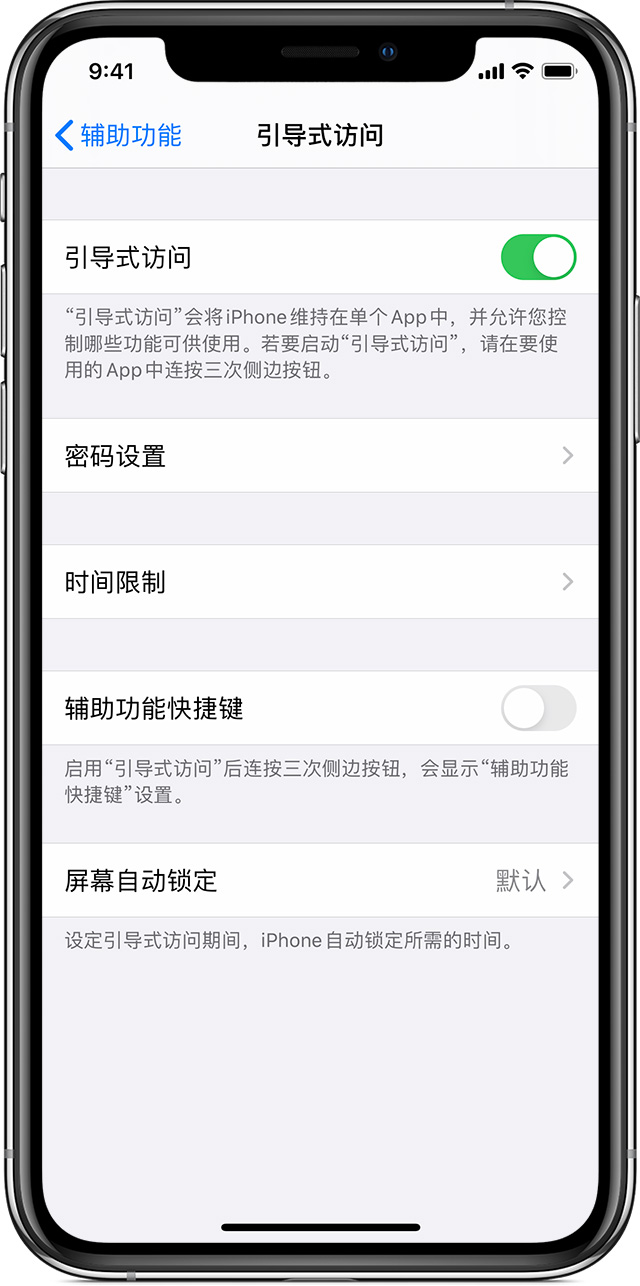 宁县苹果手机维修分享如何在 iPhone 上退出引导式访问 