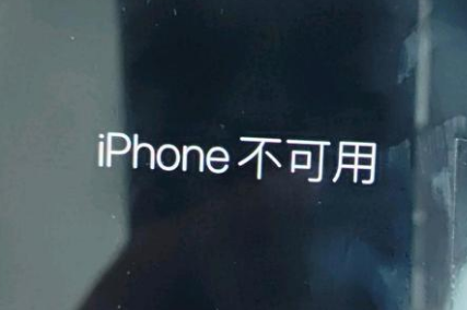 宁县苹果服务网点分享锁屏界面显示“iPhone 不可用”如何解决 